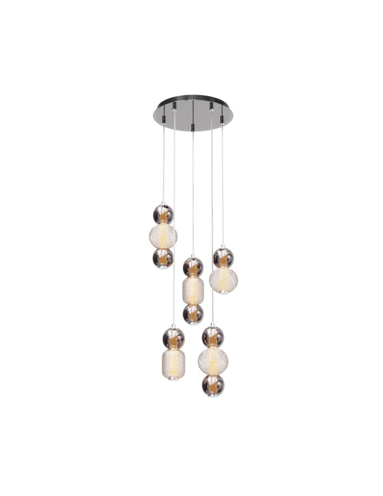 Pendant lamps - Maytoni Drop LED Pendant Lamp 80W 9300lm 3000K Chrome MOD273PL-L80CH3K. - product kolory-swiatla.pl 1