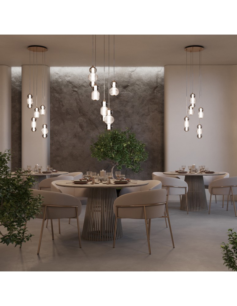 Pendant lamps - Maytoni Drop LED Pendant Lamp 80W 9300lm 3000K Chrome MOD273PL-L80CH3K. - product kolory-swiatla.pl 2