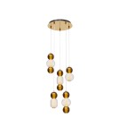 Pendant lamps - Maytoni Drop LED Pendant Lamp 80W 9300lm 3000K Gold MOD273PL-L80G3K. - product 1