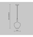 Pendant lamps - Maytoni Duality Pendant Lamp 1xE27 60W Black MOD271PL-01B4 - product 3