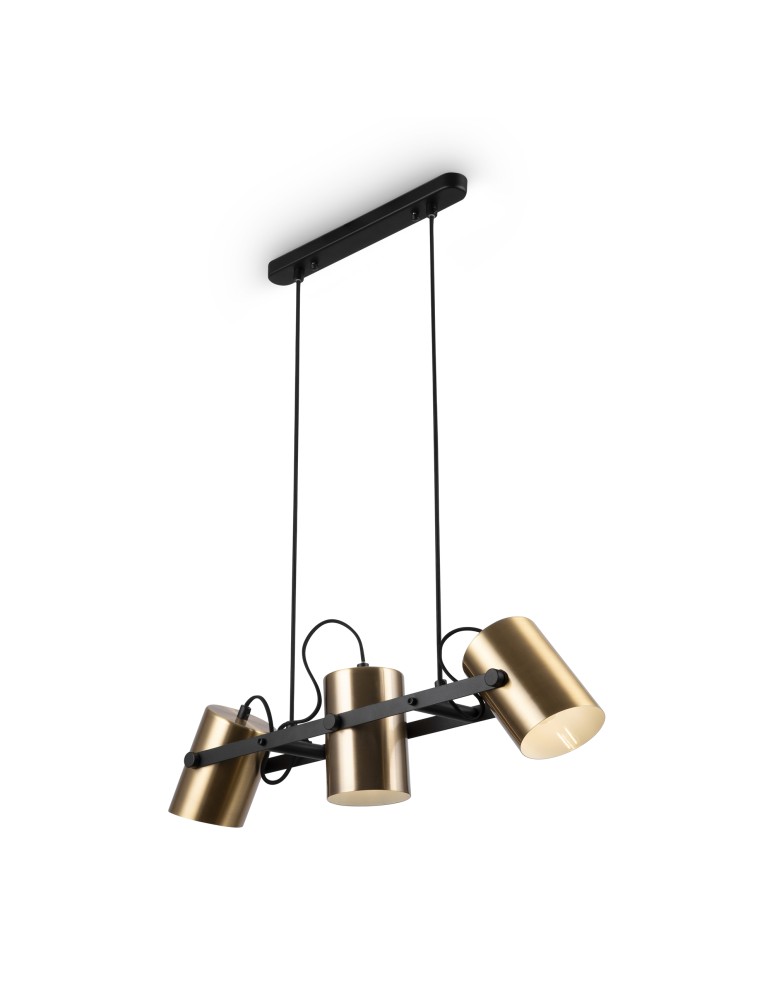 Pendant lamps - Maytoni Elori Pendant Lamp 3xE27 50W Black, Brass MOD079PL-03BBS - product kolory-swiatla.pl 2