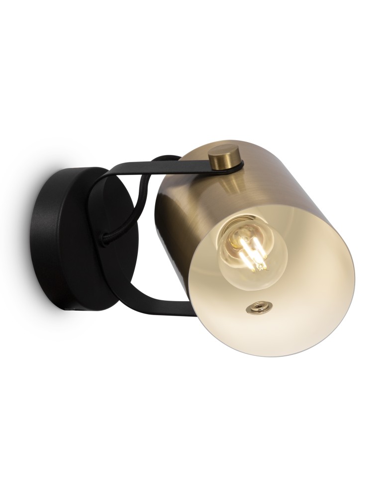 Wall lamps - Maytoni Elori Wall lamp/wall lamp 1xE27 60W Black, Brass MOD079WL-01BBS - product kolory-swiatla.pl 2