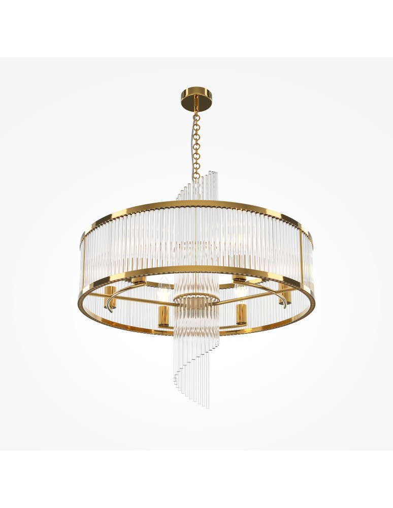 Glamour chandeliers - Maytoni Frame Glamour Chandelier 6xE14 60W Gold MOD174PL-06G - product kolory-swiatla.pl 5