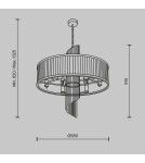 Glamour chandeliers - Maytoni Frame Glamour Chandelier 6xE14 60W Gold MOD174PL-06G - product 7