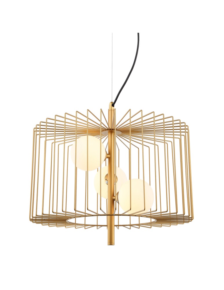 Loft pendant lamps - ITALUX Daren Gold Pendant 3xG9 25W MDM-3937/3 GD - product kolory-swiatla.pl 1