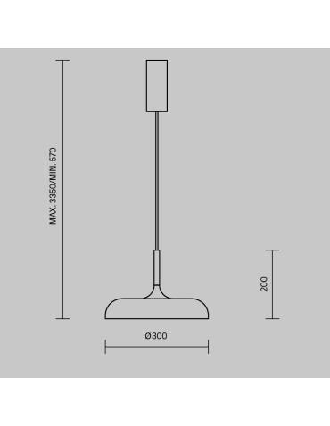 Maytoni Gerhard Scandinavian LED Pendant Lamp 19W 1000lm 3000K Grey MOD189PL-L12GR3K1. - product 2