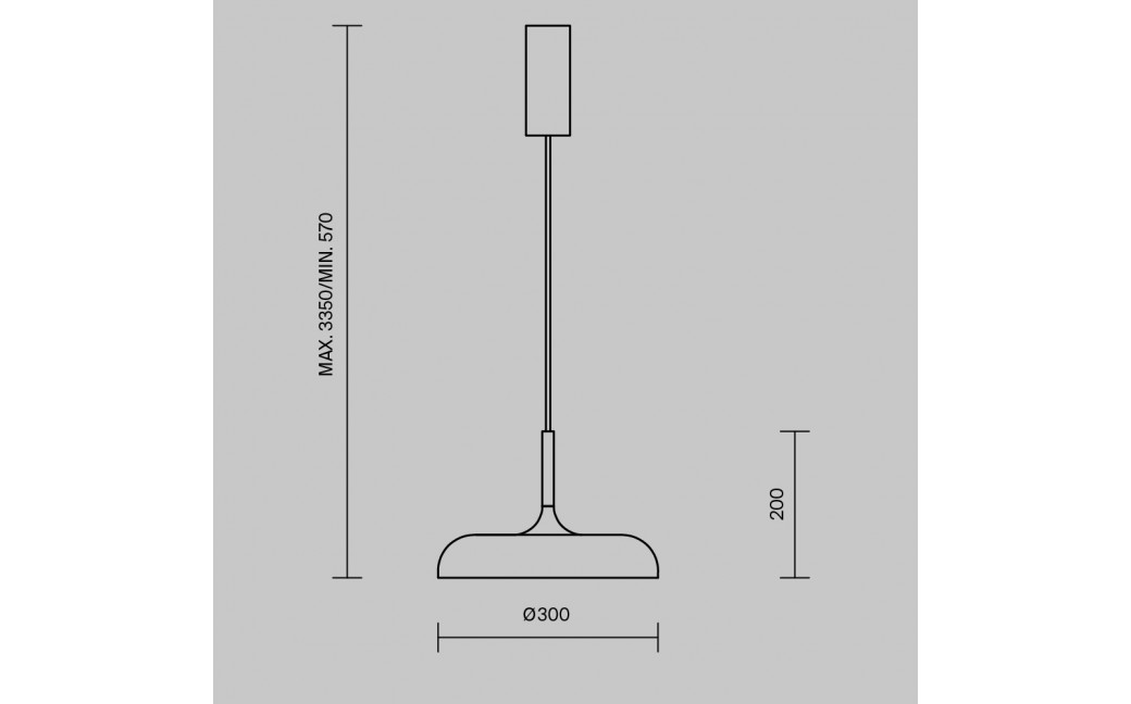 Maytoni Gerhard Lampa Wisząca Skandynawska LED 19W 1000lm 3000K Szary MOD189PL-L12GR3K1