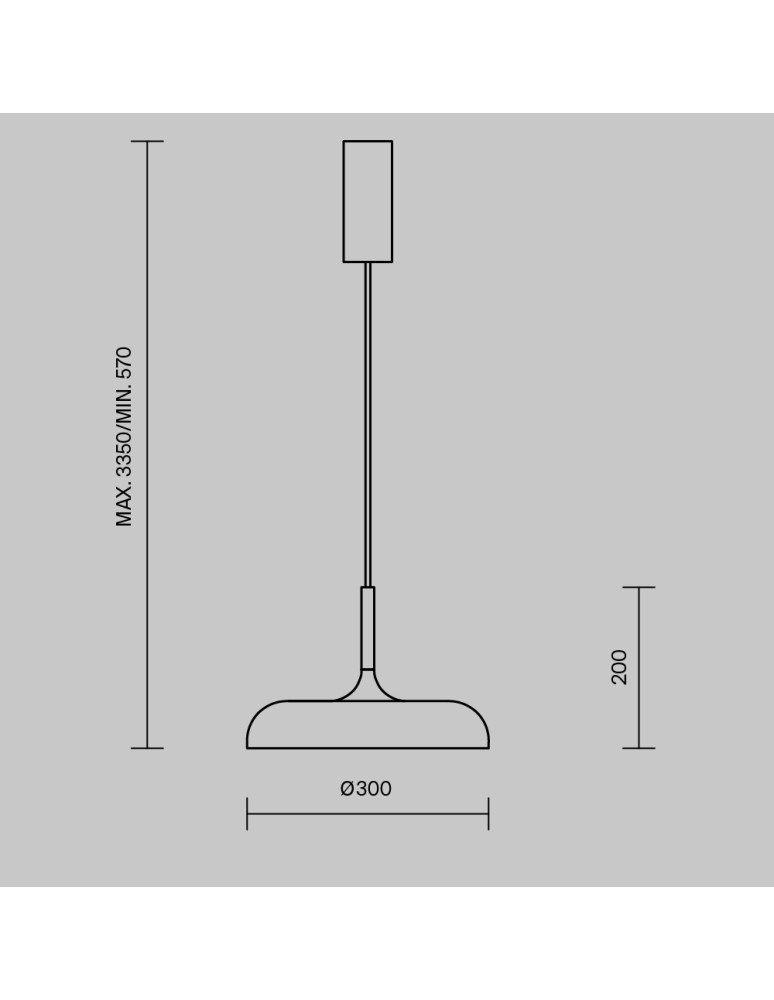 Pendant lamps - Maytoni Gerhard Scandinavian LED Pendant Lamp 19W 800lm 3000K Black MOD189PL-L12B3K1 - product kolory-swiatla.pl 2