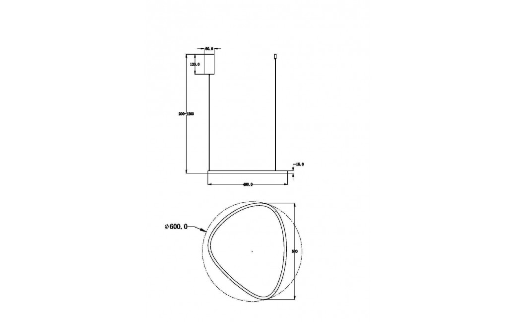 Maytoni Glint Lampa Wisząca LED 24W 1500lm 3000K Mosiądz MOD072PL-L28BS3K1