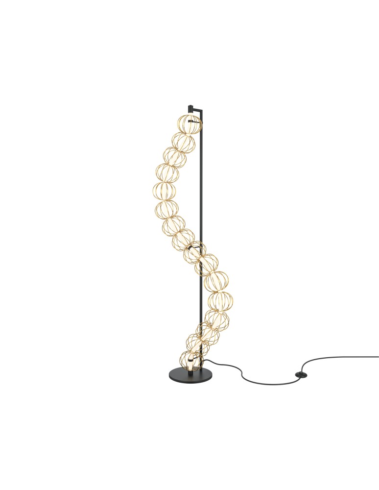 Modern floor lamps - Maytoni Golden Cage LED Floor Lamp 48W 3000lm 3000K Gold MOD216FL-L38G3K. - product kolory-swiatla.pl 1