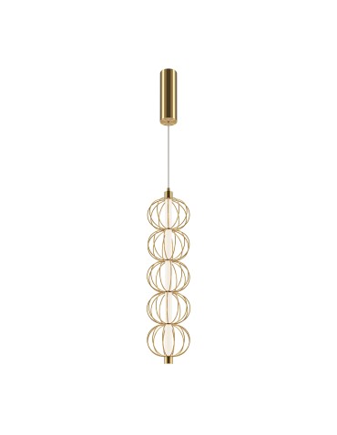 Maytoni Golden Cage LED Pendant Lamp 17W 1050lm 3000K Gold MOD216PL-L10G3K.