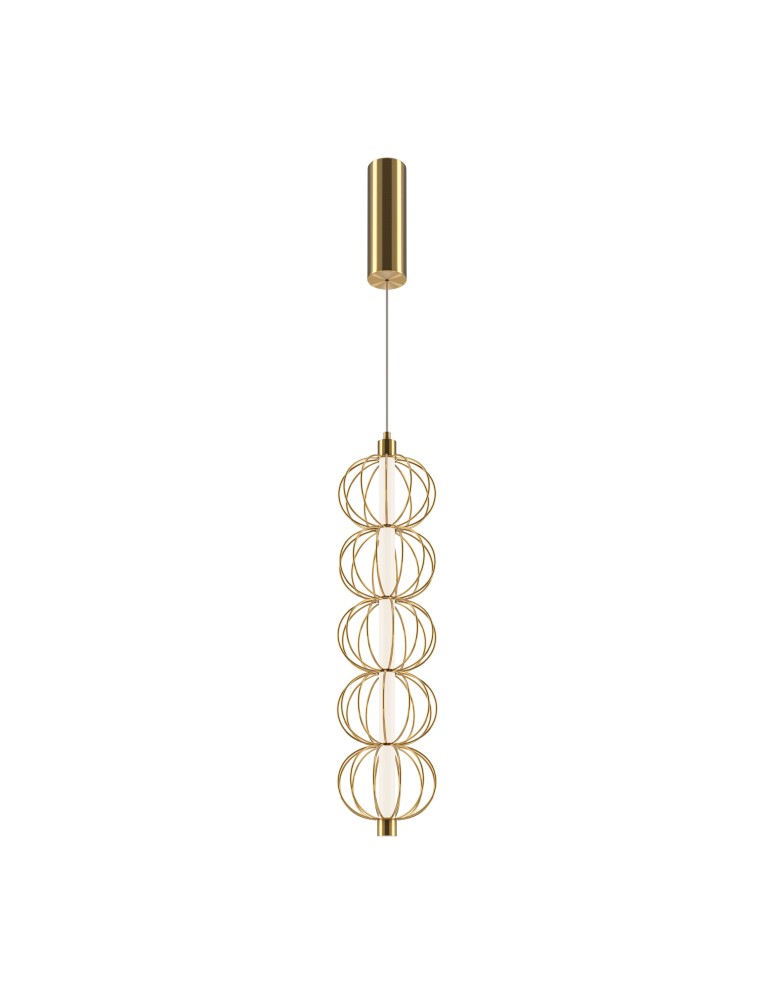 Pendant lamps - Maytoni Golden Cage LED Pendant Lamp 17W 1050lm 3000K Gold MOD216PL-L10G3K. - product kolory-swiatla.pl 1