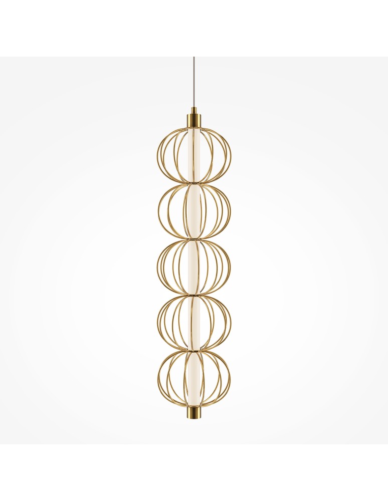Pendant lamps - Maytoni Golden Cage LED Pendant Lamp 17W 1050lm 3000K Gold MOD216PL-L10G3K. - product kolory-swiatla.pl 3
