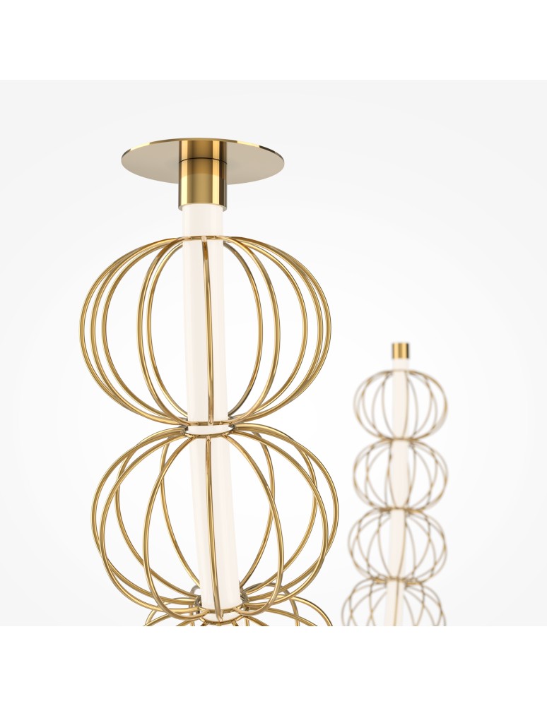 Pendant lamps - Maytoni Golden Cage LED Pendant Lamp 117W 6400lm 3000K Gold MOD216PL-L42G3K. - product kolory-swiatla.pl 5