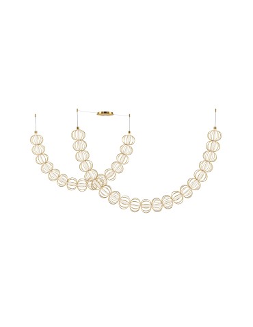 Maytoni Golden Cage LED Pendant Lamp 107W 6110lm 3000K Gold MOD216PL-L55G3K.