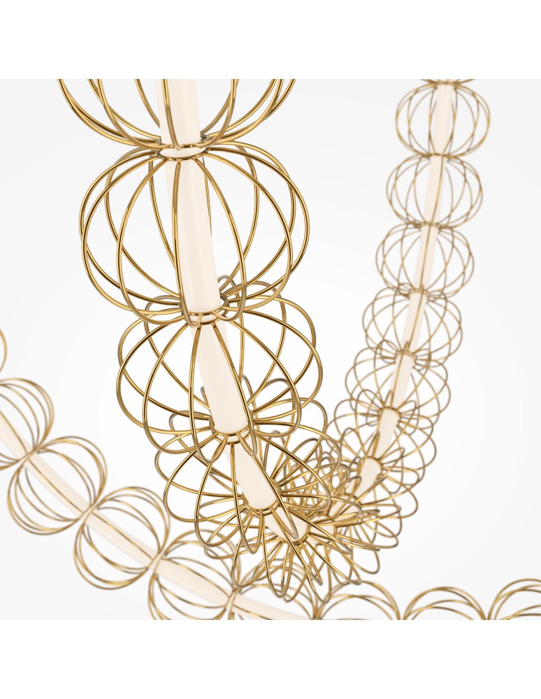Pendant lamps - Maytoni Golden Cage LED Pendant Lamp 107W 6110lm 3000K Gold MOD216PL-L55G3K. - product kolory-swiatla.pl 3