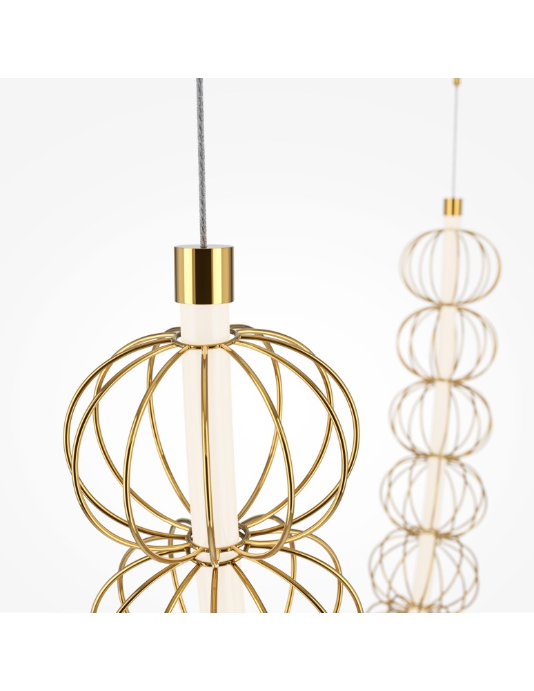Pendant lamps - Maytoni Golden Cage LED Pendant Lamp 107W 6110lm 3000K Gold MOD216PL-L55G3K. - product kolory-swiatla.pl 6