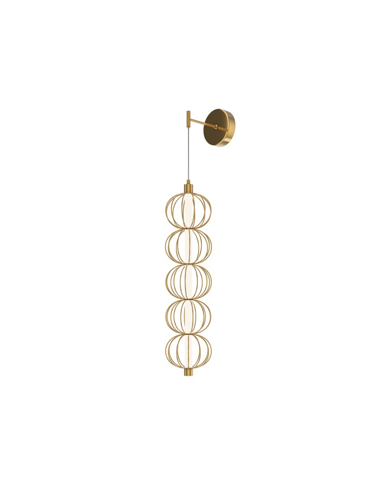Wall lamps - Maytoni Golden Cage LED pendant wall lamp 17W 1100lm 3000K Gold MOD216WL-L10G3K. - product kolory-swiatla.pl 1
