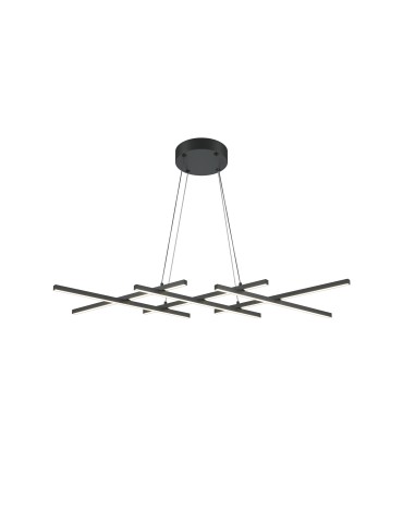 Maytoni Halo LED Pendant Lamp 40W 800lm Black MOD244PL-L50BK