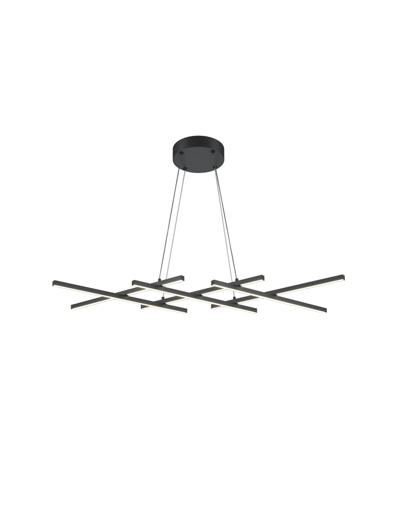 Pendant lamps - Maytoni Halo LED Pendant Lamp 40W 800lm Black MOD244PL-L50BK - product kolory-swiatla.pl 1