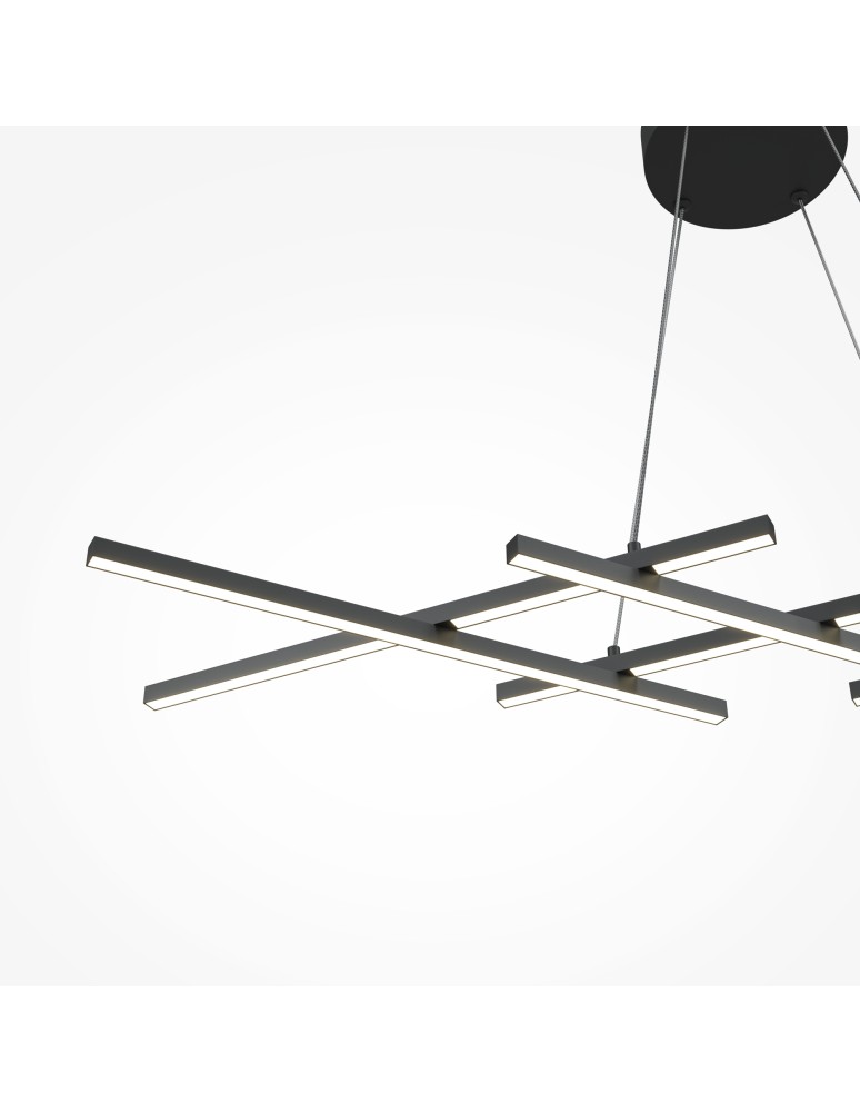 Pendant lamps - Maytoni Halo LED Pendant Lamp 40W 800lm Black MOD244PL-L50BK - product kolory-swiatla.pl 3