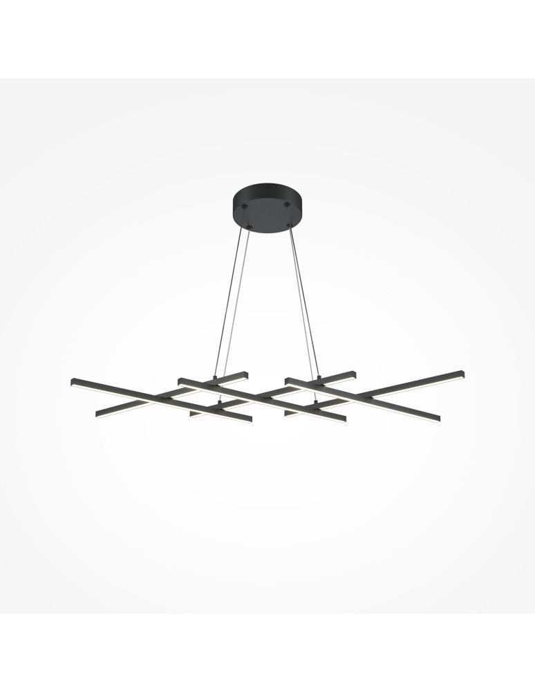 Pendant lamps - Maytoni Halo LED Pendant Lamp 40W 800lm Black MOD244PL-L50BK - product kolory-swiatla.pl 4