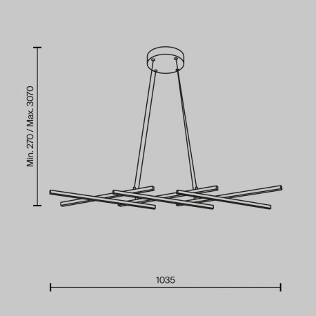 Maytoni Halo Lampa Wisząca LED 40W 800lm Czarny MOD244PL-L50BK