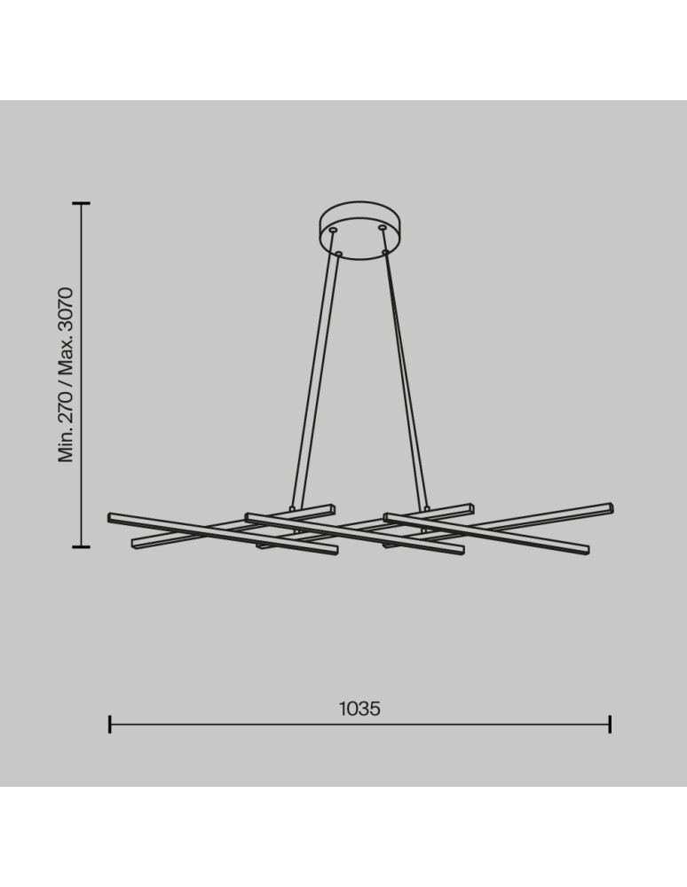 Pendant lamps - Maytoni Halo LED Pendant Lamp 40W 800lm Black MOD244PL-L50BK - product kolory-swiatla.pl 6