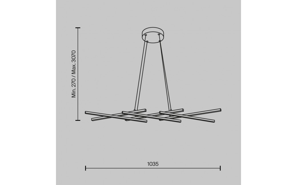 Maytoni Halo Lampa Wisząca LED 40W 800lm Czarny MOD244PL-L50BK