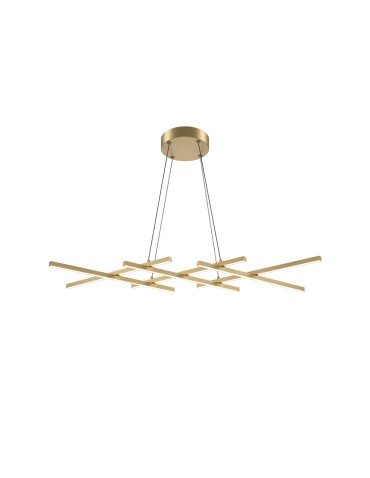 Maytoni Halo LED Pendant Lamp 40W 1400lm Brass MOD244PL-L50BSK.