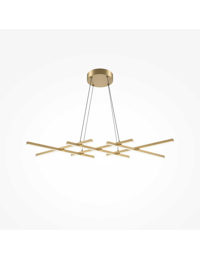 LED pendant lamps - Maytoni Halo LED Pendant Lamp 40W 1400lm Brass MOD244PL-L50BSK. - product kolory-swiatla.pl 4