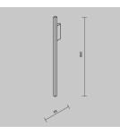 Maytoni Halo Kinkiet/Ścienna LED 15W 520lm Czarny MOD245WL-L24BK