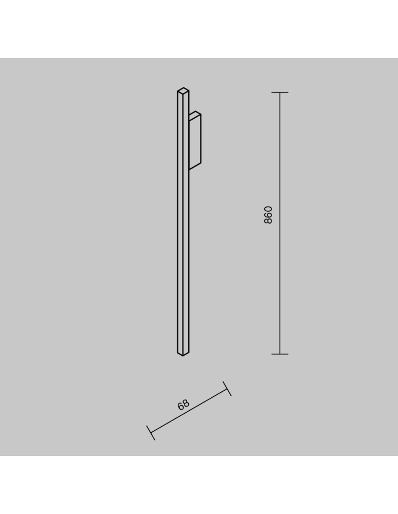 Maytoni Halo Kinkiet/Ścienna LED 15W 520lm Czarny MOD245WL-L24BK