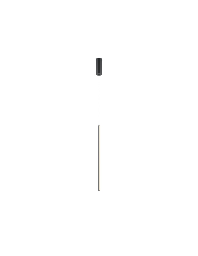 Pendant lamps - Maytoni Halo LED Tube Pendant Lamp 11W 600lm Black MOD246PL-L12BK - product kolory-swiatla.pl 1