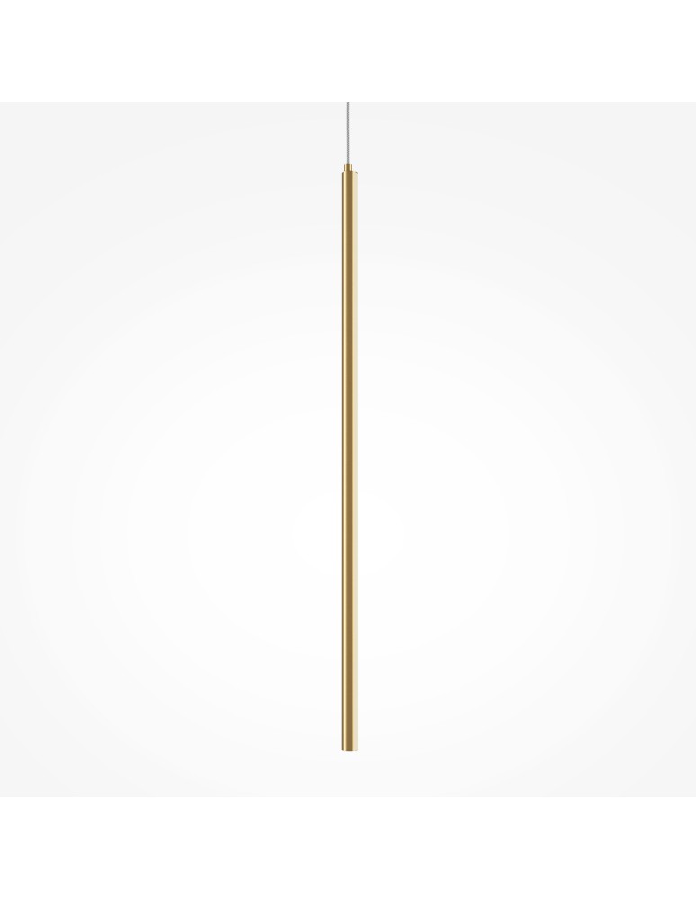 Pendant lamps - Maytoni Halo LED Tube Pendant Lamp 11W 750lm Brass MOD246PL-L12BSK. - product kolory-swiatla.pl 4