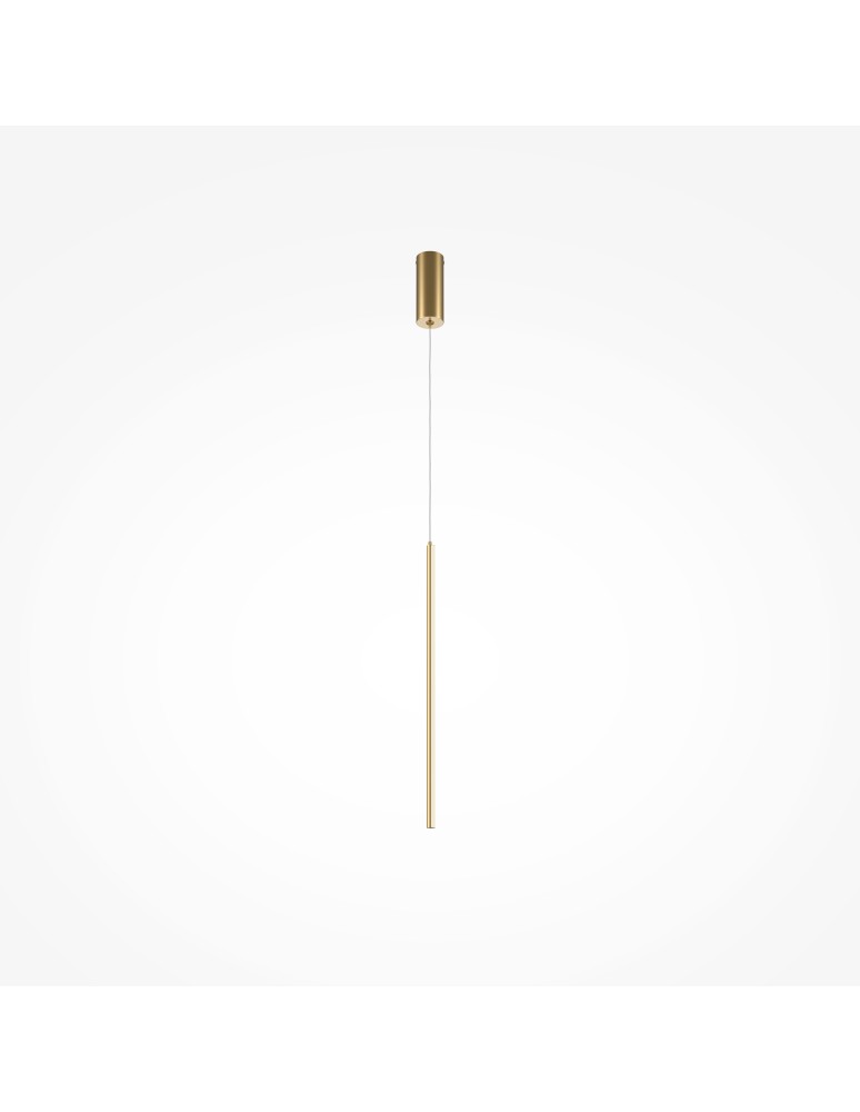 Pendant lamps - Maytoni Halo LED Tube Pendant Lamp 11W 750lm Brass MOD246PL-L12BSK. - product kolory-swiatla.pl 5