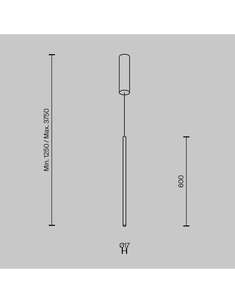 Pendant lamps - Maytoni Halo LED Tube Pendant Lamp 11W 750lm Brass MOD246PL-L12BSK. - product kolory-swiatla.pl 7