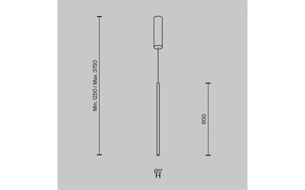 Maytoni Halo Lampa Wisząca Rurka LED 11W 750lm Mosiądz MOD246PL-L12BSK