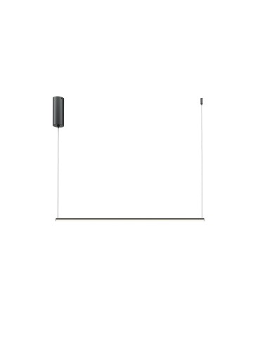 Maytoni Halo Lampa Wisząca Pozioma LED 10W 630lm Czarny MOD246PL-L16BK