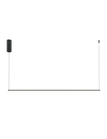 Maytoni Halo Horizontal LED Pendant Lamp 16W 800lm Black MOD246PL-L24BK