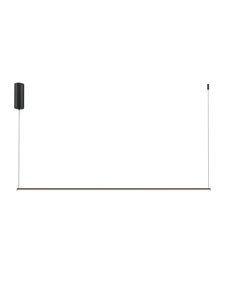 Pendant lamps - Maytoni Halo Horizontal LED Pendant Lamp 16W 800lm Black MOD246PL-L24BK - product kolory-swiatla.pl 1