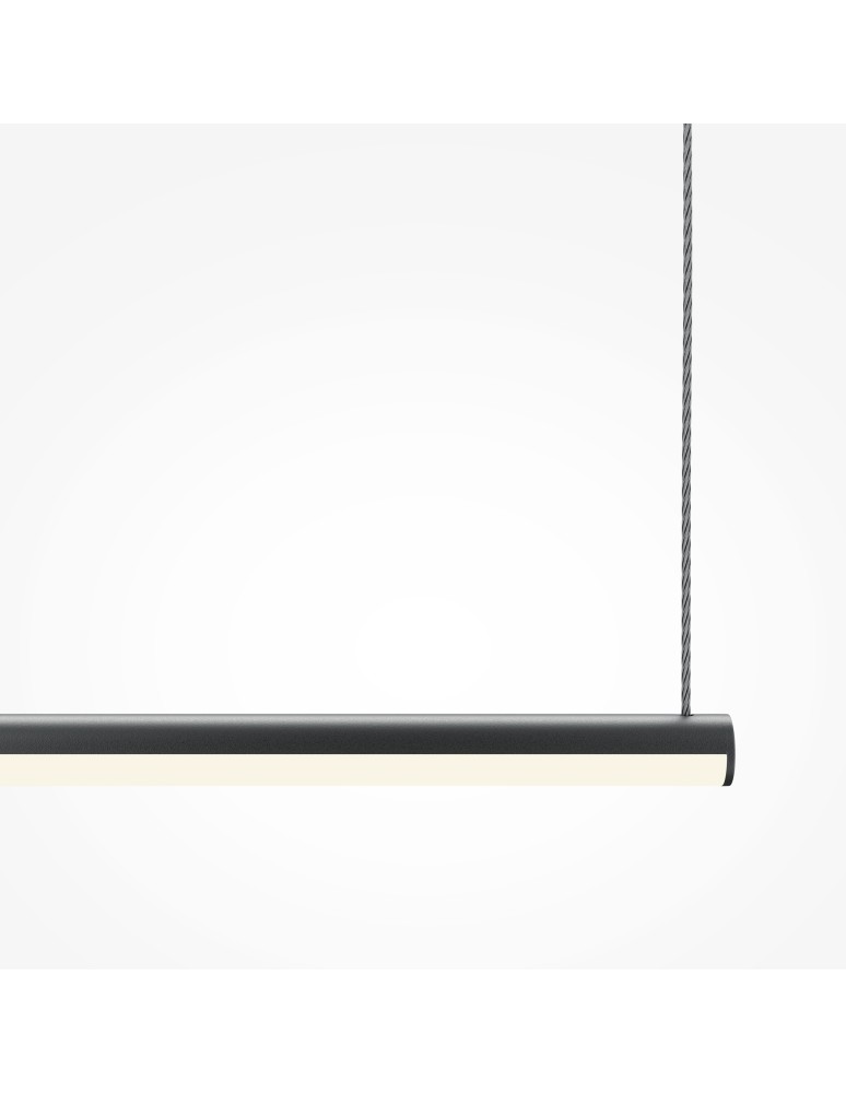 Pendant lamps - Maytoni Halo Horizontal LED Pendant Lamp 16W 800lm Black MOD246PL-L24BK - product kolory-swiatla.pl 2