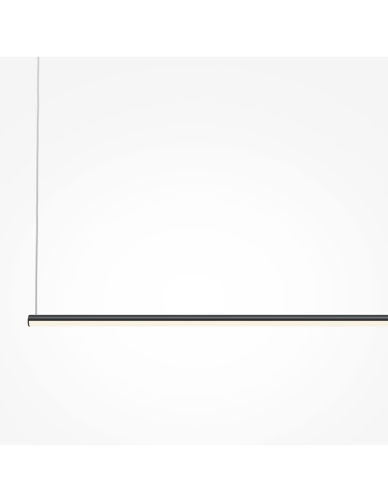 Pendant lamps - Maytoni Halo Horizontal LED Pendant Lamp 16W 800lm Black MOD246PL-L24BK - product kolory-swiatla.pl 3