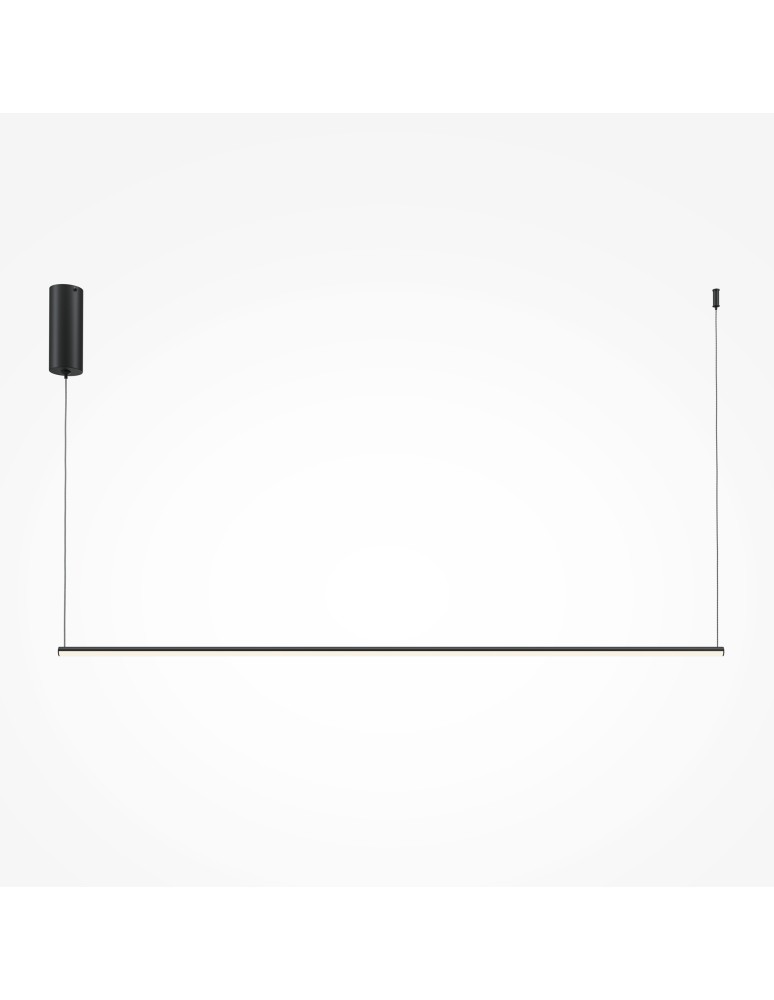 Pendant lamps - Maytoni Halo Horizontal LED Pendant Lamp 16W 800lm Black MOD246PL-L24BK - product kolory-swiatla.pl 4