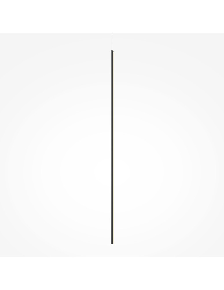 Pendant lamps - Maytoni Halo LED Tube Pendant Lamp 15W 750lm Black MOD246PL-L24BK1. - product kolory-swiatla.pl 3