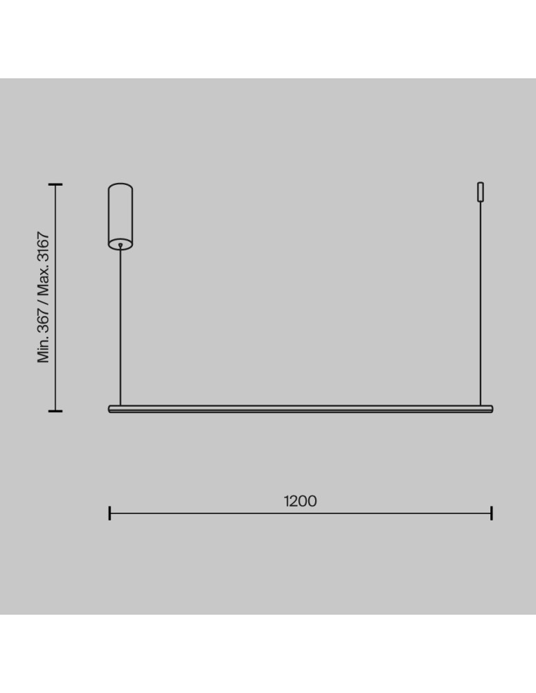 Pendant lamps - Maytoni Halo Horizontal LED Pendant Lamp 16W 1100lm Brass MOD246PL-L24BSK. - product kolory-swiatla.pl 6