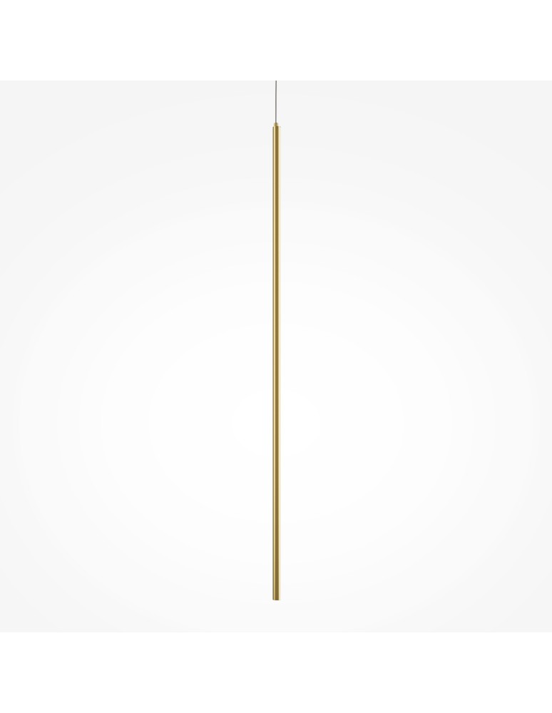 Pendant lamps - Maytoni Halo LED Tube Pendant Lamp 15W 1100lm Brass MOD246PL-L24BSK1. - product kolory-swiatla.pl 3