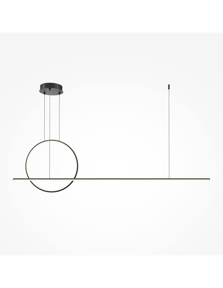 Pendant lamps - Maytoni Halo LED Pendant Lamp 40W 1500lm Black MOD247PL-L49BK - product kolory-swiatla.pl 4