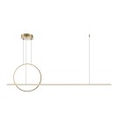 Pendant lamps - Maytoni Halo LED Pendant Lamp 40W 2100lm Brass MOD247PL-L49BSK. - product 1