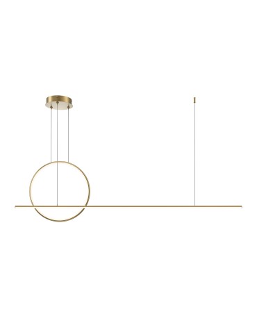 Maytoni Halo Lampa Wisząca LED 40W 2100lm Mosiądz MOD247PL-L49BSK